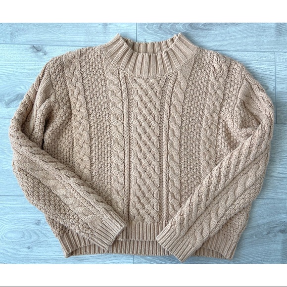 Mendocino - 496 - Tan Knitted Sweater - Picture 4 of 6
